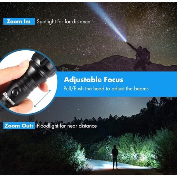🔥PHIXTON Flashlights Rechargeable LED Powerful 5000 Lumen BNWT🔥 - Picture 5 of 7